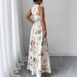 Amazon Independent Site Foreign Trade Long Dress 2026 Summer New European and American Cross-Border Women's Printed Sleeveless Dress