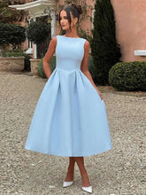 Townlike Pleated Waist Wrap A-line Dress Women Elegant Midi Long 2024 Summer Dress Backless Nightclub Sexy Party Dresses