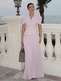 Elegant Shawl Pleated Top Long Skirt Women Set Sleeveless Tops Diamond Shawl High Waist Fashion Evening Skirts Summer Lady Suit