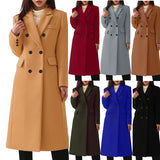 2023 Autumn and Winter European Station Long Large Size Woolen Women's Coat eBay Woolen Coat Amazon Seven Colors and Eight Sizes