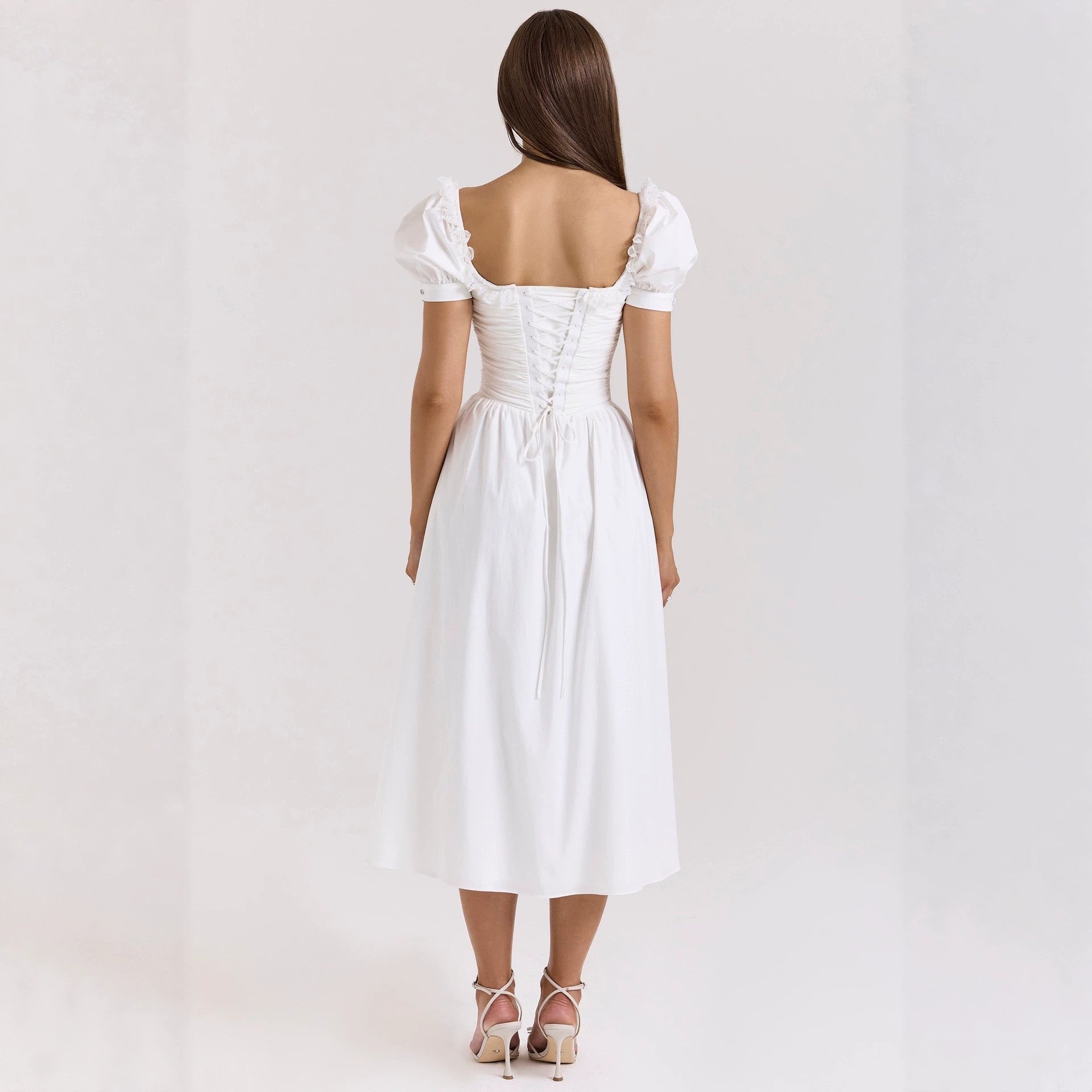 2026 Cross-Border Spring and Summer New Amazon Cross-Border European and American Dresses, Artistic French-Style Fresh Print Fashion Women's Clothing