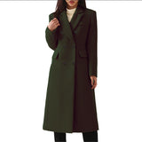 2023 Autumn and Winter European Station Long Large Size Woolen Women's Coat eBay Woolen Coat Amazon Seven Colors and Eight Sizes