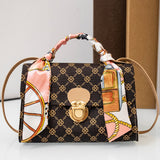 2024ladies handbag fresh and sweet crossbody bag summer foreign trade bag women's bag flower material small square bag