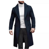 European station 2024 new woolen long coat men Amazon double-breasted jacket European version AliExpress spot eBay