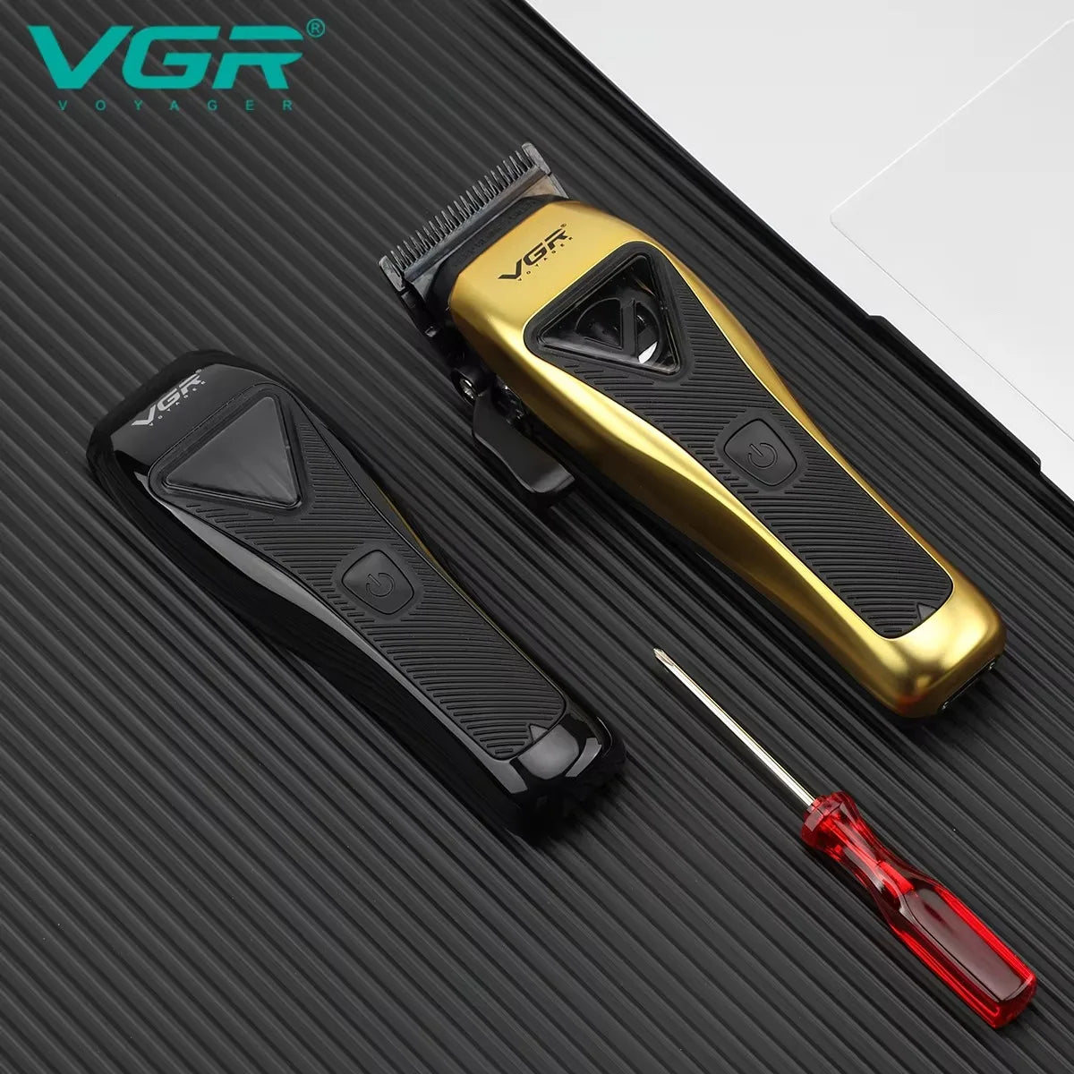 VGR Hair Cutting Cordless Hair Trimmer Professional Trimmer Cordless DLC Adjustable Rechargeable Cutting 9000RPM Clippers V-015