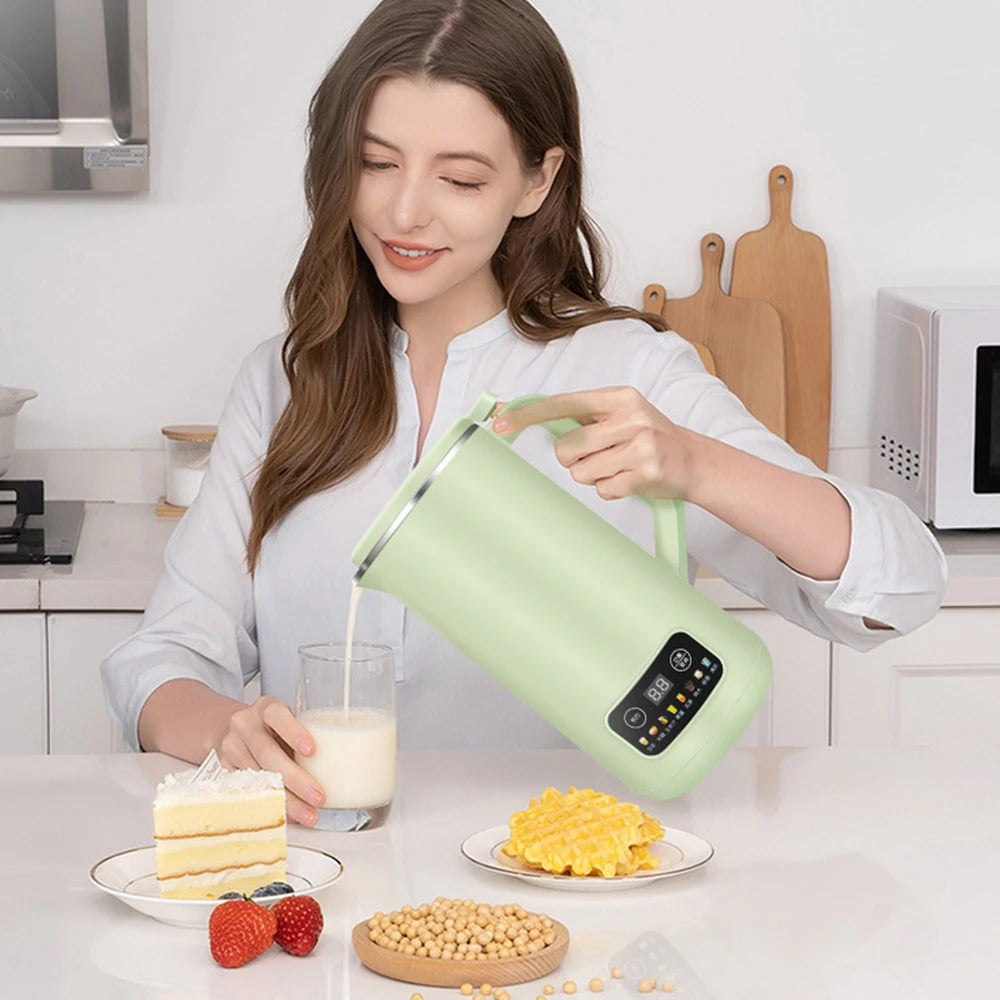 600ML 220V Electric Soybean Milk Maker Machine One-touch Automatic Cleaning  Blender Rice Paste Maker  Wall Breaking Machine