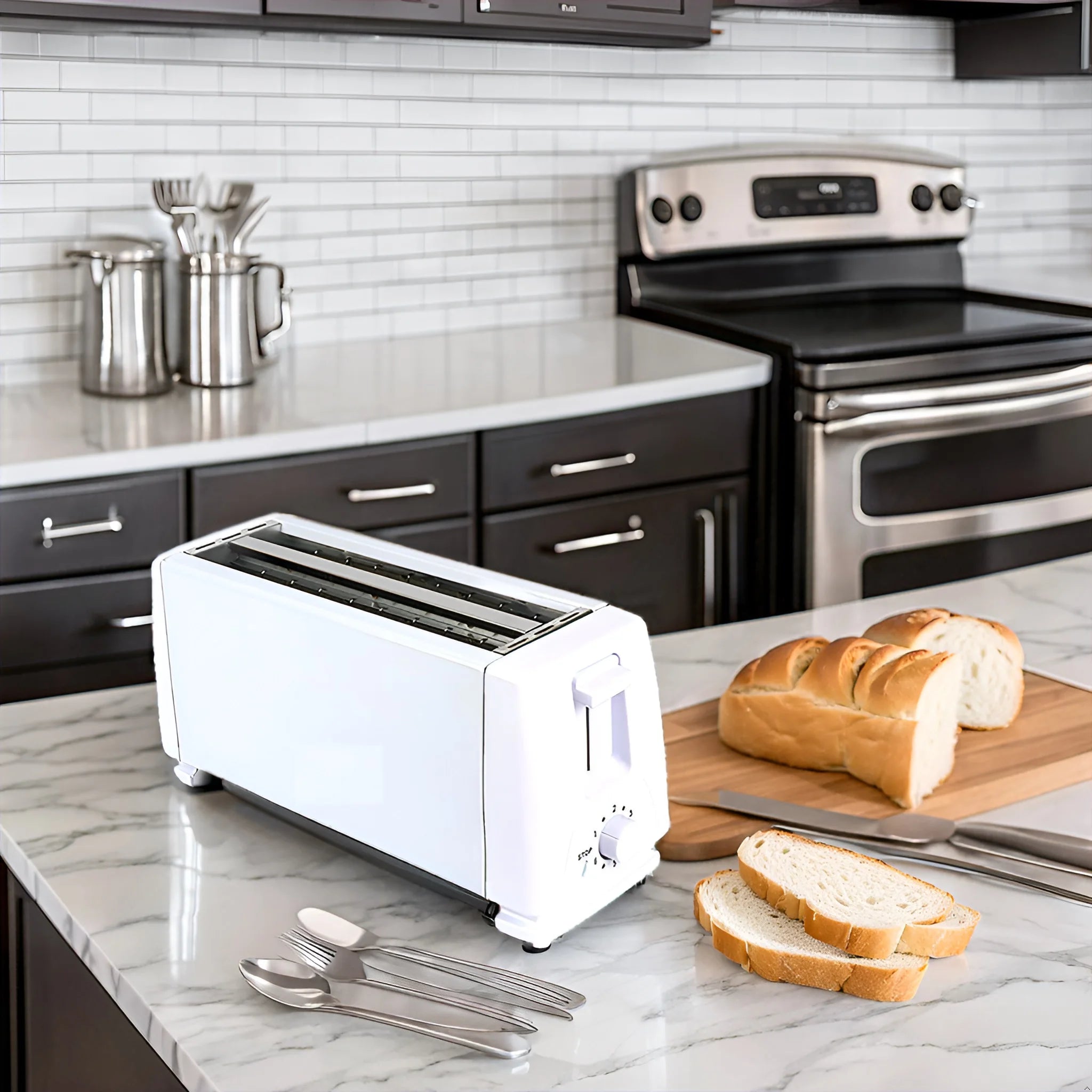 Electric toaster 4 slices 1200W 7 levels toaster quality guarantee