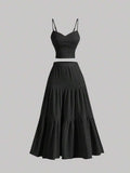 Tiktok Amazon 2026 New Summer Style Women's Casual and Elegant Slimming and Height-Enhancing Skirt Suit