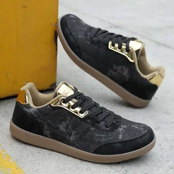 Flat-heeled Round Toe Men Retro Shoes Tennis Basketball Player Running Sneakers Sports Saoatenis Sapateneis Loffers Teni