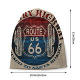 Custom Hip Hop Winter Warm Knitting Hats Unisex Adult Route 66 America Road Vintage Trip Skullies Beanies Caps Bonnet Hats