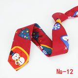 2020 Brand New Christmas 6cm Tie Red Blue Green Printed Necktie Santa Claus Snowflake Christmas Tree Neck Tie For Festival Gifts