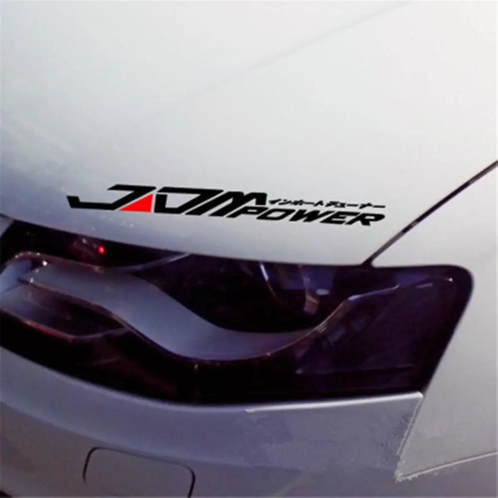 New 28cm x 4cm Black/White Personality JDM  Decal  Automobile Decoration Car Sticker