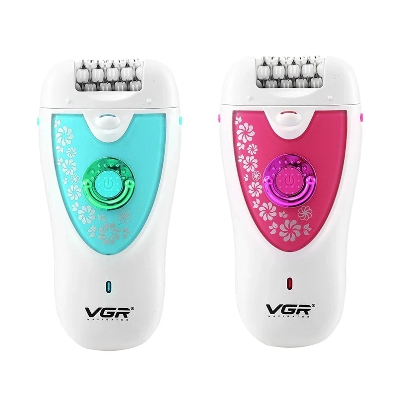 VGR Electric Epilator Women USB Rechargeable Electric Shaver Whole Body Available Painless Depilat Female Hair Removal Machine