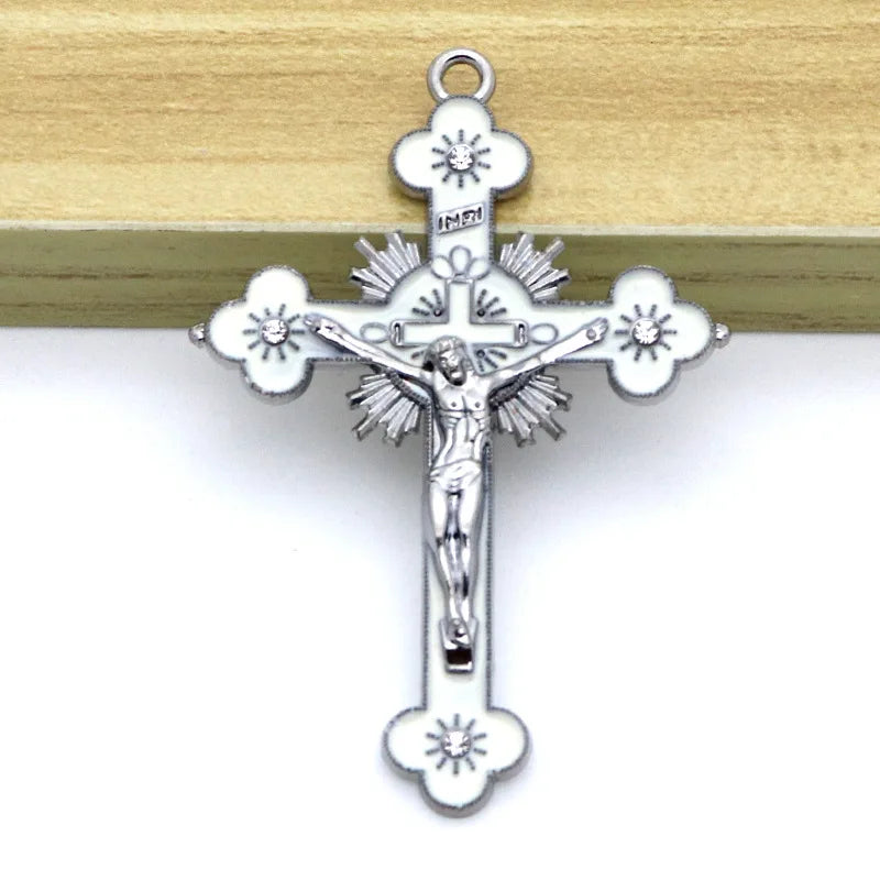 Antique Catholic Church Relics Wall Crosses Crucifix Jesus Christ Cross Pendant Wall Crucifix Home Chapel Decoration Keychain