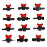 20pcs Drip Irrigation Switch Valve 16mm 1/2 Inch Male Barbed Water Valve PE PVC Pipe Home Garden Greenhouse Micro Irrigation