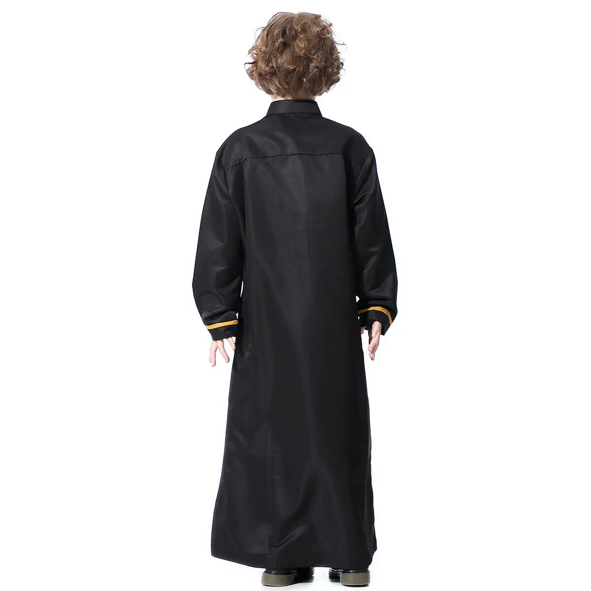 Muslim Arab Jubba Boys Robe Kids Abayas Kaftan Islamic Clothing Long Sleeve Thobe Middle East Teenage Clothing Ramadan Dress Eid