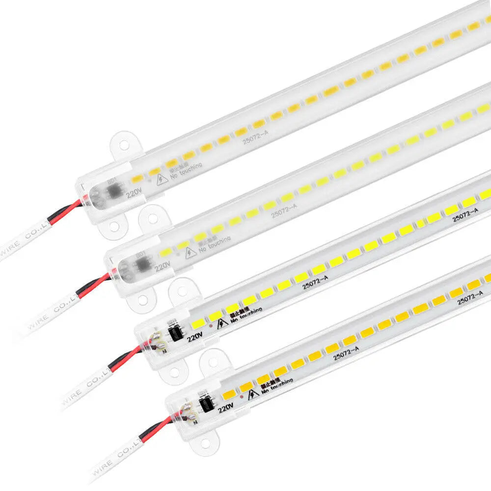 LED Tube Light AC 220V 30cm/40cm High Brightness Night Bar 2835 Strip Energy Saving Display lamp for Home Kitchen Cabinet