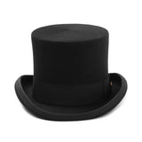 GEMVIE 5.4 inch 100% Wool Felt Top Hat For Men/Women Cylinder Hat Topper Mad Hatter Party Costume Fedora Magician Hat New