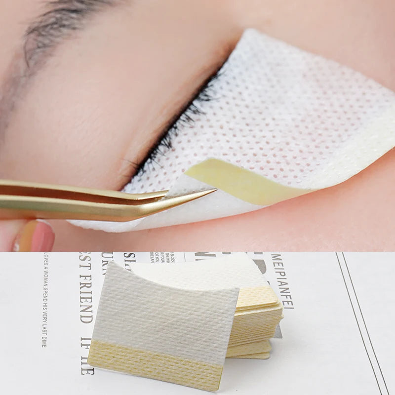 40 Pcs Disposable Cotton Eyelash Patch Sticker For Removing False Lash Eye Pads Patch Eyelash Extension Makeup Tools