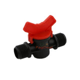 20pcs Drip Irrigation Switch Valve 16mm 1/2 Inch Male Barbed Water Valve PE PVC Pipe Home Garden Greenhouse Micro Irrigation