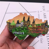 Color refrigerator sticker Thai Korea France Germany Vienna England Spain Portugal tourist souvenir magnetic refrigerator magnet