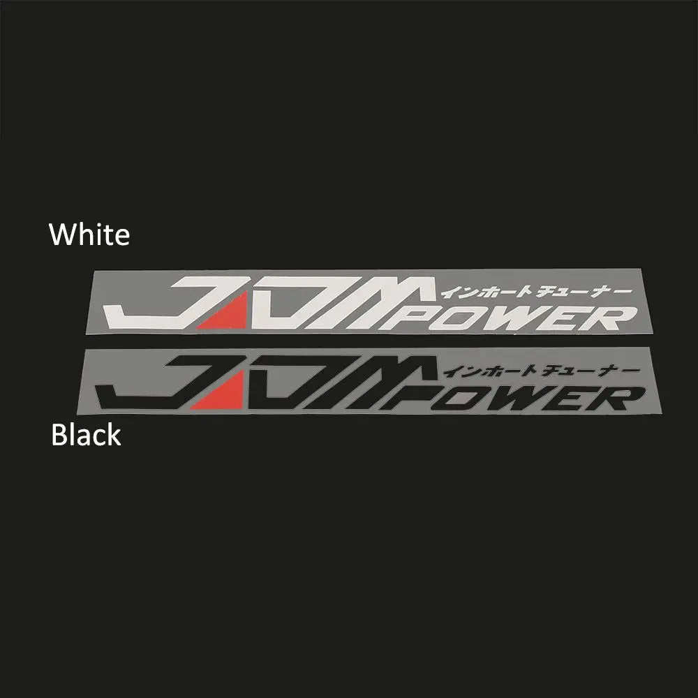 New 28cm x 4cm Black/White Personality JDM  Decal  Automobile Decoration Car Sticker