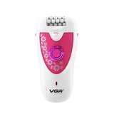 VGR Electric Epilator Women USB Rechargeable Electric Shaver Whole Body Available Painless Depilat Female Hair Removal Machine