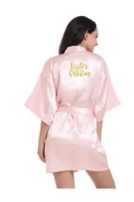 2019 New Bridesmaid Robes Robes Bridal Robes Light Pink Satin Robe Bridesmaid Robes Wedding