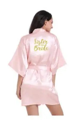 2019 New Bridesmaid Robes Robes Bridal Robes Light Pink Satin Robe Bridesmaid Robes Wedding