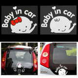 Cartoon Pattern Car Stickers Reflective Vinyl Styling Baby In Car Warming Car Sticker Baby on Board Cute Decals