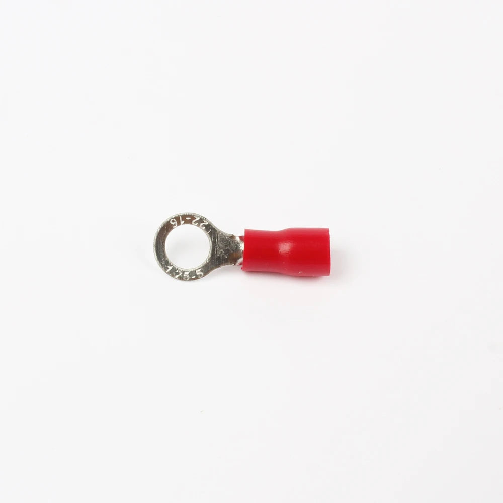 10pcs 100pcs 50pcs red RV1.25- 3 4 5 6 8 10 12 Ring Insulated Wire Connector Electrical Crimp Terminal Cable Wire Connector AWG