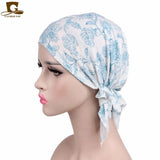 Women soft wrinkle head Scarf Chemo Hat Turban Pre-Tied Headwear Bandana headscarf Tichel for Head Cover Hair Loss Scarf Wrap