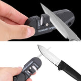 Foldable Knife Sharpening Tool Outdoor Survival Hunting Tungsten Steel Sharpening Stone Pocket Keychain