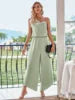 Jumpsuit Women 2024 New Arrival High Waist Wide Leg Plain Women Elegant Sexy Plus Size Women Jumpsuits