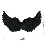 Angel Halo Headband Black White Feather Christmas Festival Performance Party Favor Angel Outfit Angel Cosplay Wings