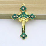 Antique Catholic Church Relics Wall Crosses Crucifix Jesus Christ Cross Pendant Wall Crucifix Home Chapel Decoration Keychain