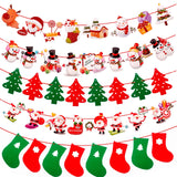 2M Hang Garland Christmas Decoration For Home 2023 Christmas Ornaments Santa Snowman Noel Flags Christmas Garland New Year 2024