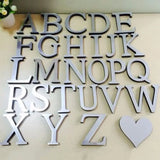 Stickers Self-Adhesive 3D Acrylic Letters Mirror Stickers Decals On Wall Home Art Craft Decoration