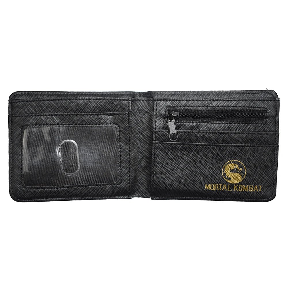 New Arrival Cartoon Movie Mortal Kombat  Wallet Short Purse With Coin Pocket