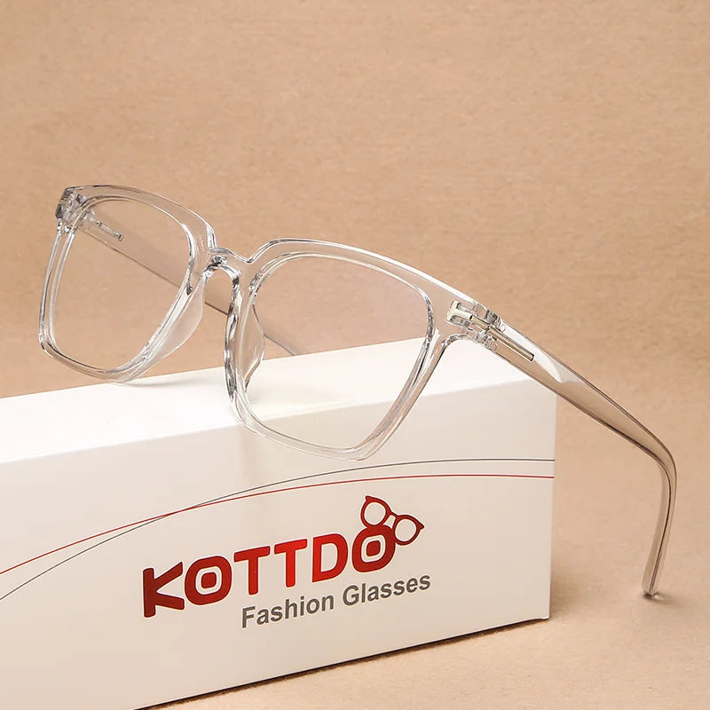 KOTTDO Anti-Blue Light Women Eyeglasses Prescription Spectacles Glasses Frame Men Optical Transparent Clear Myopia Eyewear Frame