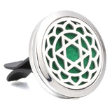 New Car Air Diffuser Locket Tree of Lfie Stainless Steel Vent Freshener Car Essential Oil Diffuser Perfume Aromatherapy Necklace