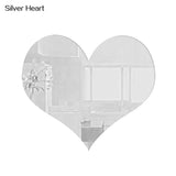 Stickers Self-Adhesive 3D Acrylic Letters Mirror Stickers Decals On Wall Home Art Craft Decoration