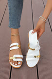 Women's wedge heel slippers 2024 summer European and American large size new color matching fish mouth beach sandals women spot wholesale