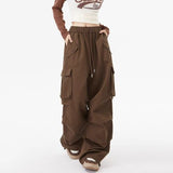Fashion suit #Hooded fake two-piece short sweatshirt with pleated layered all-match American retro overalls