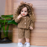 Hot selling foreign trade reborn doll factory full vinyl simulation baby doll girl toy DIY dress-up model