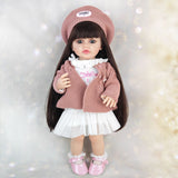 Hot selling foreign trade reborn doll factory full vinyl simulation baby doll girl toy DIY dress-up model