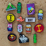 The Simpsons Movie Enamel Pin Simpsons Homer Cartoon Brooch Lapel Pins for Backpacks Brooches Fashion Jewelry Accessories Gifts