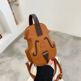 New Spring/Summer Versatile Fashion Women's Handheld Backpack Hot Selling Network Red Shoulder Crossbody Violin Bag