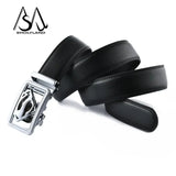 Real Leather Belt Men Designer High Quality Cinturones Hombre Ceinture Homme Cinto Popular Waist Strap Automatic Buckle Blue