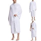 Ihram Pilgrimage Towel for Arab Mecca Hajj Clothes Men Islamic Ramadan Prayer Worship Costumes Shawl Jubba Thobe